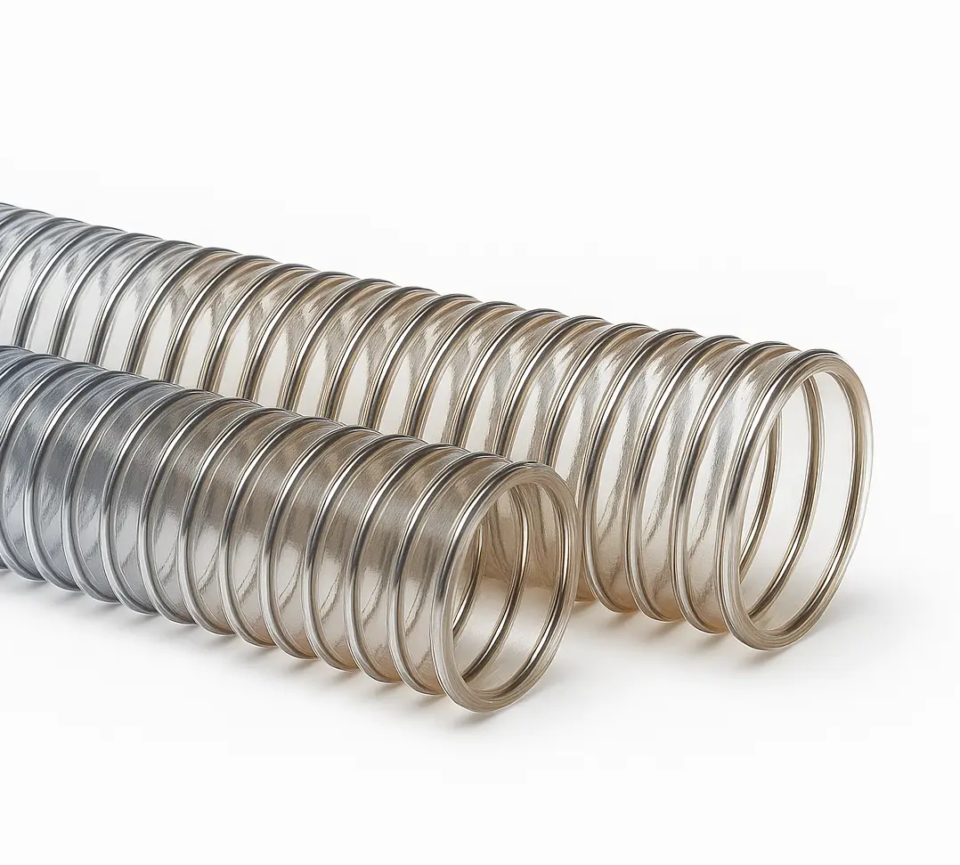  Шланги из ПВХ армированные стальной спиралью